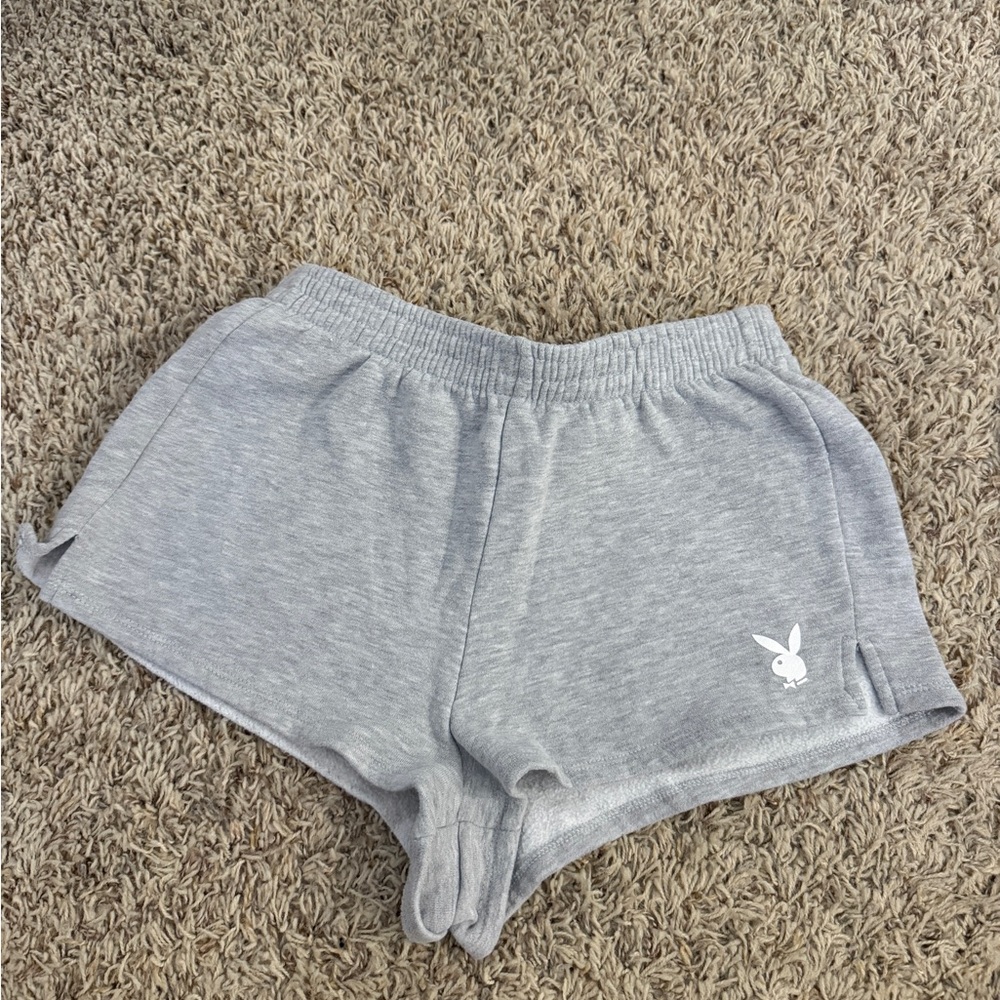 PLAYBOY Women's Athletic Gray Shorts